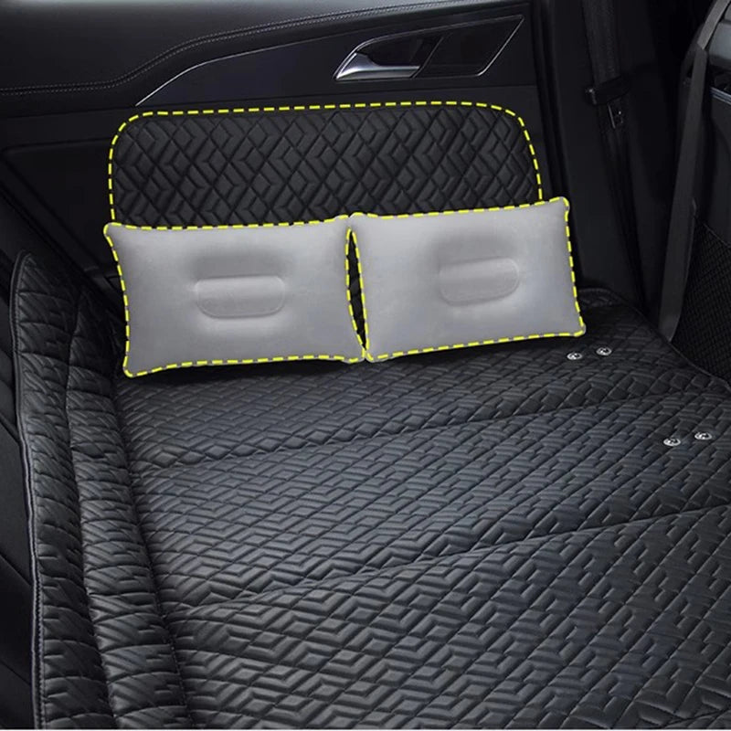 Rear Folding Bed Back Seat Extender ,Dog Car Seat Cover Car SUV Baby Car Travel Bed Rear Car Sleeping Mattress