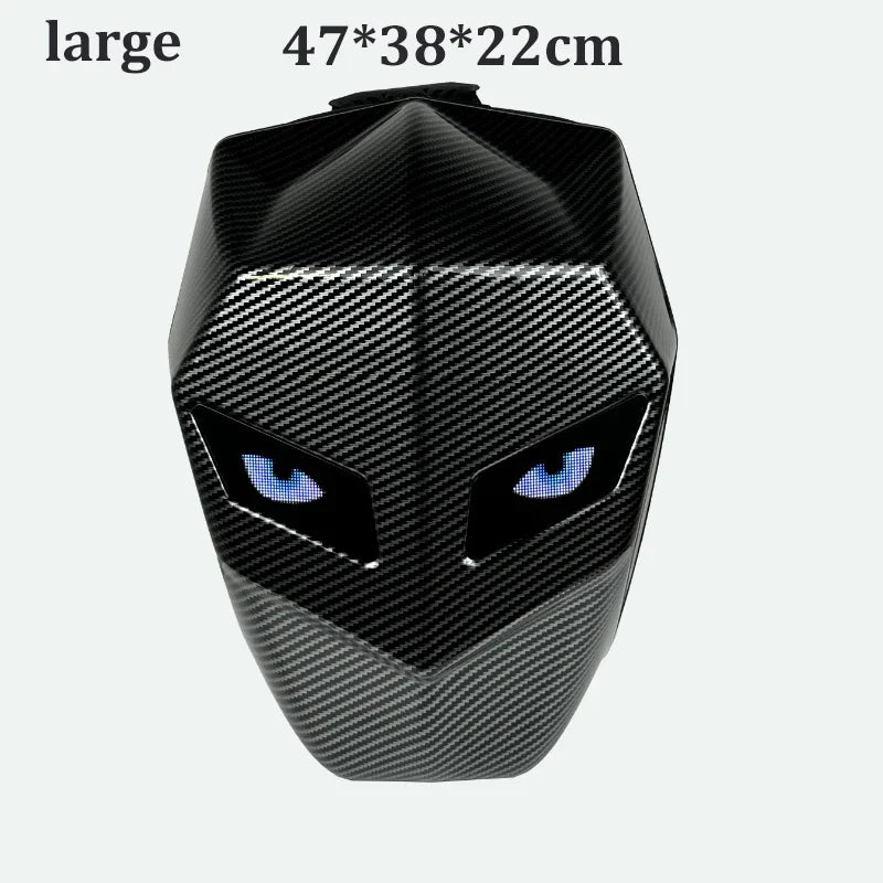 LED Backpack for Man Hard Shell LED Motorcycle Cycling Helmet Backpack for Woman Business Travel Waterproof Laptop Backpack