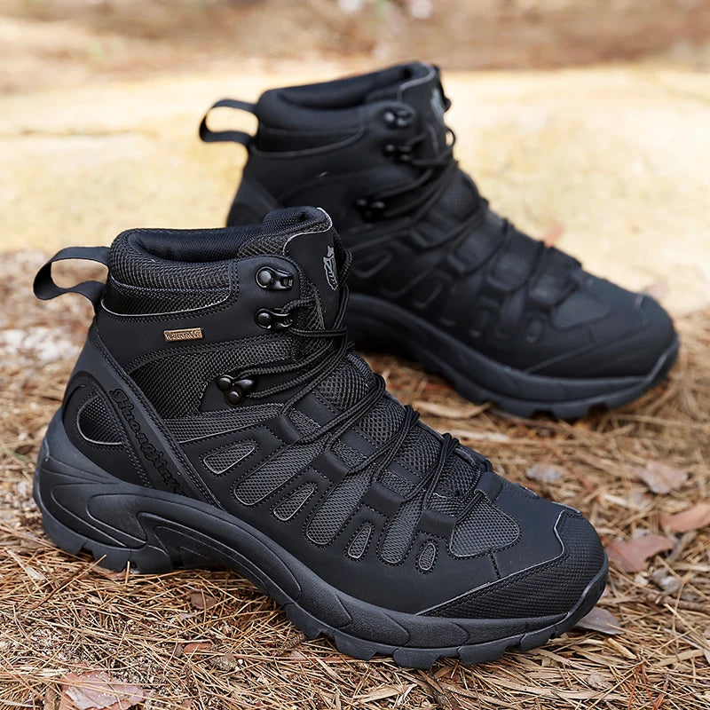 Men Boots High Quality Hking Shoes Tactical Boot for Men Outdoor Sneakers Mountaineering Camping Thick Sole Platform Boots