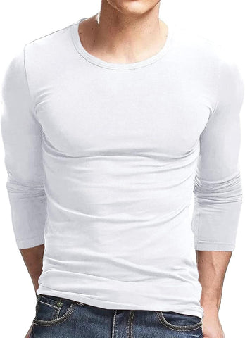 Men'S Athletic Shirts & Tees Slim Fit Crewneck Short Sleeve Casual Workout Plain Basic T-Shirts