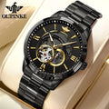 Automatic Mechanical Watch for Men Luxury Brand Imported Japan Movement Sapphire Mirror Skeleton Waterproof Wristwatches