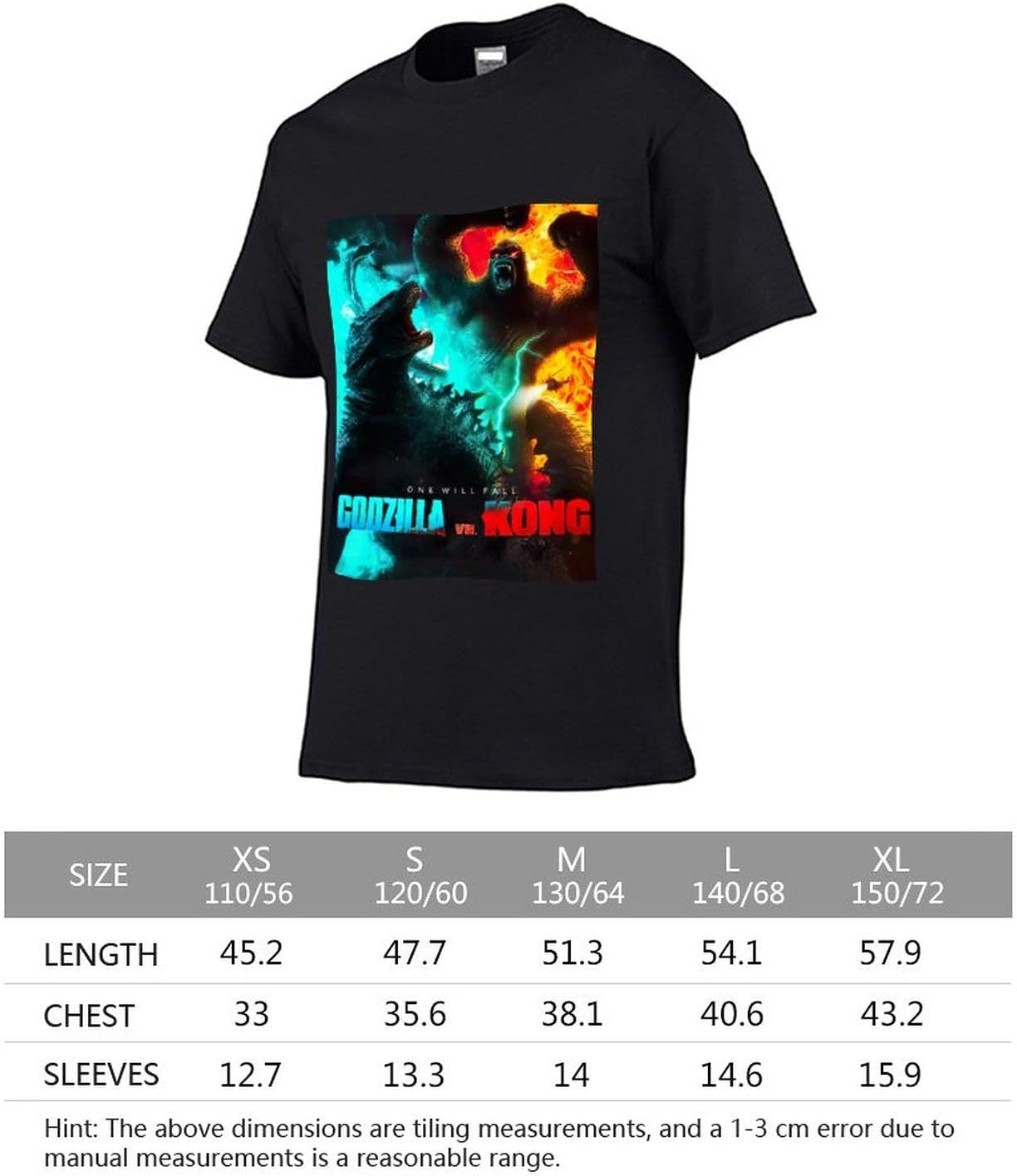 God-Zilla K-Ong Monster Shirts for Boys Girls,Cute Cartoon Printed T-Shirt,Short Sleeve Youth Tee Tops