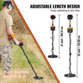 Metal Detector for Adults & Kids 10Inch Waterproof Search Coil with LCD Display 7 Modes Adjustable 41''-52'' Aluminum Stem