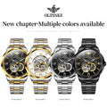 Automatic Mechanical Watch for Men Luxury Brand Imported Japan Movement Sapphire Mirror Skeleton Waterproof Wristwatches