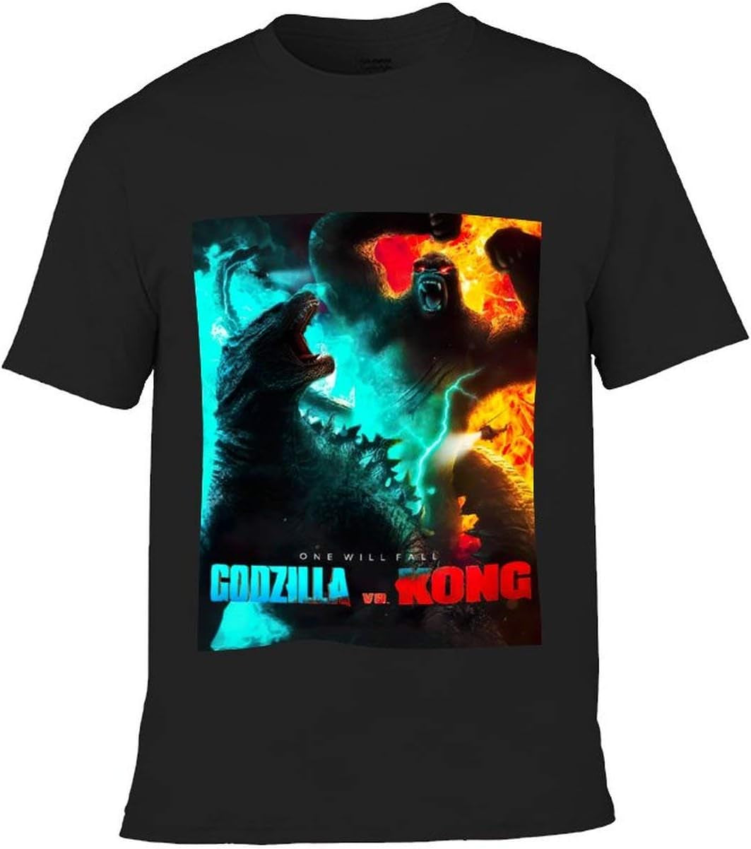 God-Zilla K-Ong Monster Shirts for Boys Girls,Cute Cartoon Printed T-Shirt,Short Sleeve Youth Tee Tops