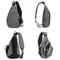 Mixi Men One Shoulder Backpack Women Sling Bag Crossbody USB Boys Cycling Sports Travel Versatile Fashion Bag Student School