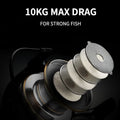 High Quality Metal Spool Fishing Spinning Reel for Carp Ball Bearings Carp Fishing Reel HE7000 Metal Line Cup Sea Tackle