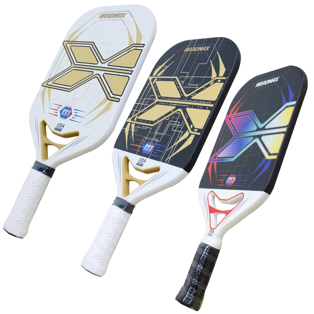 Professional 13Mm Carbon Fiber Pickleball Paddles Men Women Pickle Ball Rackets Racquet Cover for Outdoor Playing