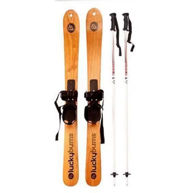 Outdoor Sport Solid Wood Snowboard Professional Skiing Board Deck Snowboard Sled Adult Children Ski Board