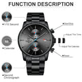 Watches for Men Warterproof Sports Mens Watch  Top Brand Luxury Clock Male Business Quartz Wristwatch Relogio Masculino