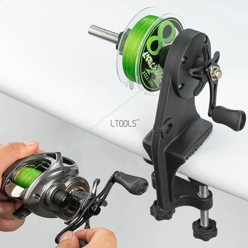 Portable Fishing Line Spool Winder Set Machine for Baitcasting Spinning Reel Gear Spooler Fishing Tackle Wire Changer Equipment