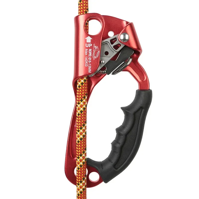 Professional Outdoor Rock Climbing SRT Hand Ascender Device Mountaineer Handle Ascender Left and Right Hand Climbing Rope Tools