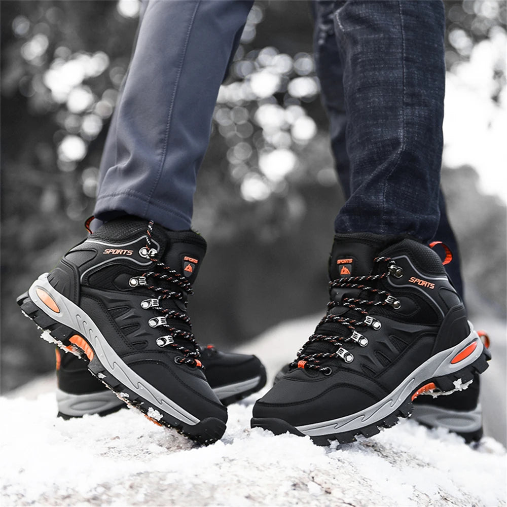  Men Winter Snow Boots Waterproof