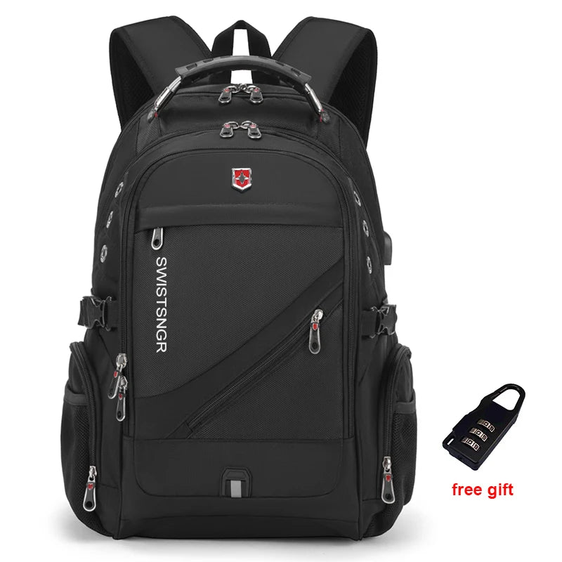 2024 Waterproof 17/20 Inch Laptop Backpack Men Airplane Travel Backpack Women Oxford Rucksack Male School Bag Modern Mochila