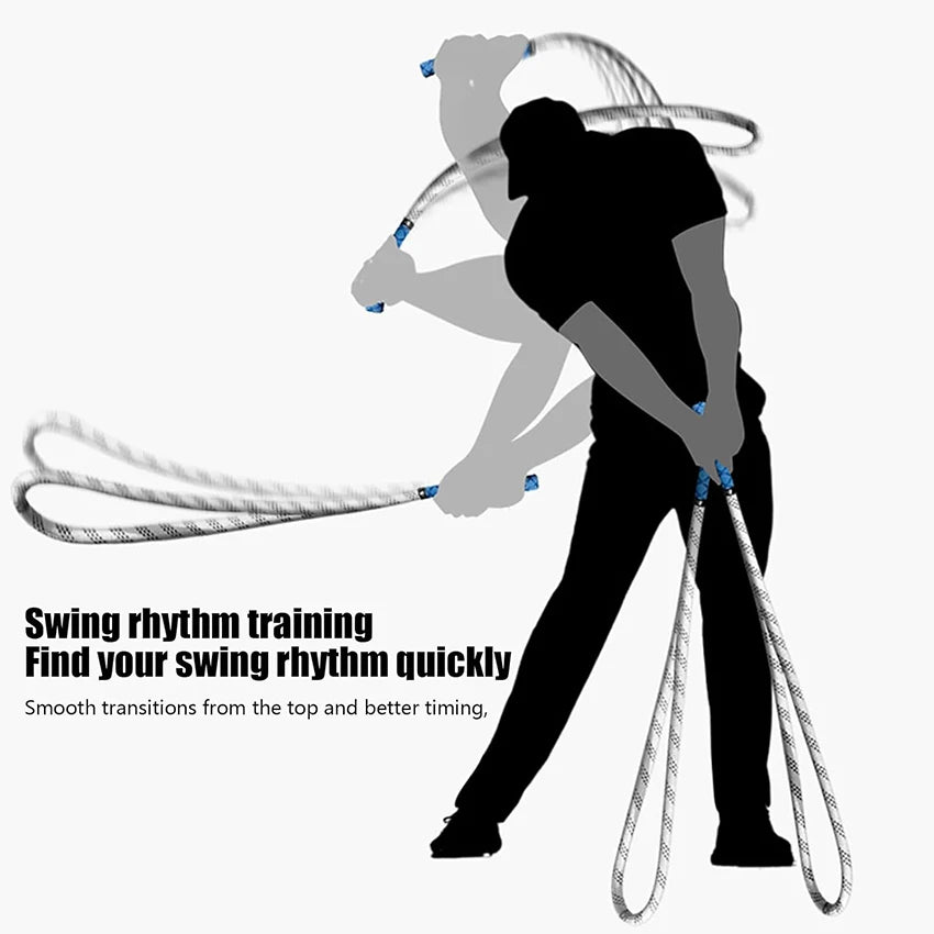 Golf Swing Training Aid Reusable Golf Club Equipment Aids Golf Swing Practice Rope Birthday Gift for Beginner and Golfer Lovers