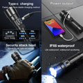 Most Powerful LED Flashlight Rechargeable Torch Lighting 1500M Tactical Lantern Ultra Powerful Flashlight with Usb Charging