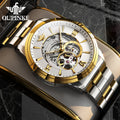 Automatic Mechanical Watch for Men Luxury Brand Imported Japan Movement Sapphire Mirror Skeleton Waterproof Wristwatches