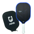 JUCIAO USAPA Approved Thermoformed Unibody T700 Raw Carbon Fiber Pickleball Paddle Spin Textured Surface with Foam Edge