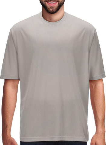 Men'S Moisture Wicking Athletic T Shirts Big Tees - Short Sleeve - Nice