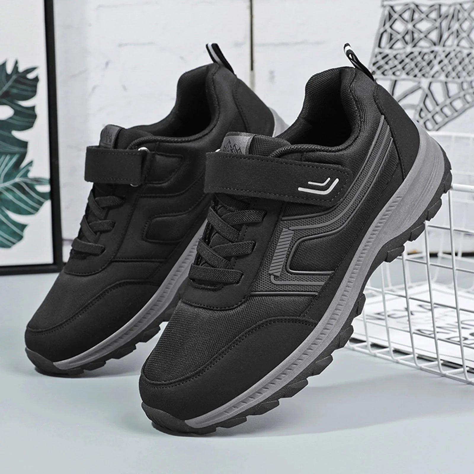 Shoes Men Mesh Comfortable Men Shoes Black 11.5