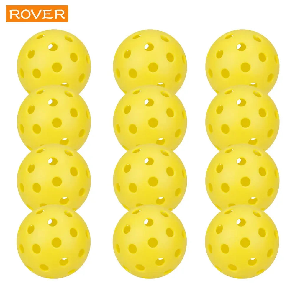 Pickleball 74MM Durable 40 Holes Outdoor 6/12/24Pcs Pickleballs 26G Outdoor for Competition Pickleball Packs of Pickleballs